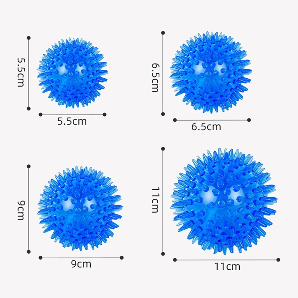 Bite Resistant Pet Chew Ball Toys for Small Large Dogs Elastic Buoyant Squeaky Puppy Big Dog Toy Border Shepherd Collie Supplies