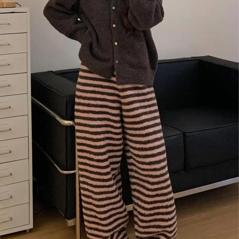 

С утолщенным флисом и теплым домашним костюмом, сексуальная пижама для студентов, повседневная женская одежда из 2 предметов с героями мультфильмов, новый женский спортивный костюм из двух предметов