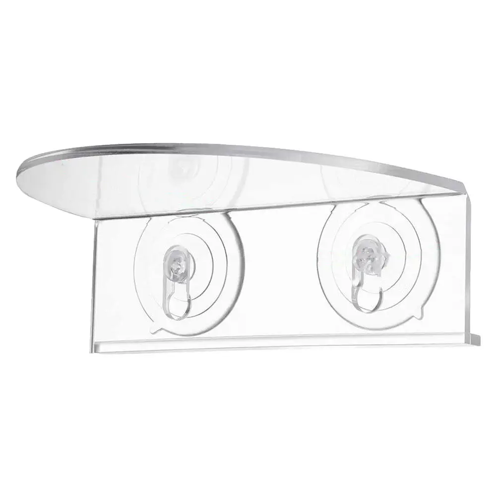 Suction Cup Flowerpot Rack Space-Saving Wall-Mounted Acrylic Flowerpot Display Rack Punch Free Window Storage for Home