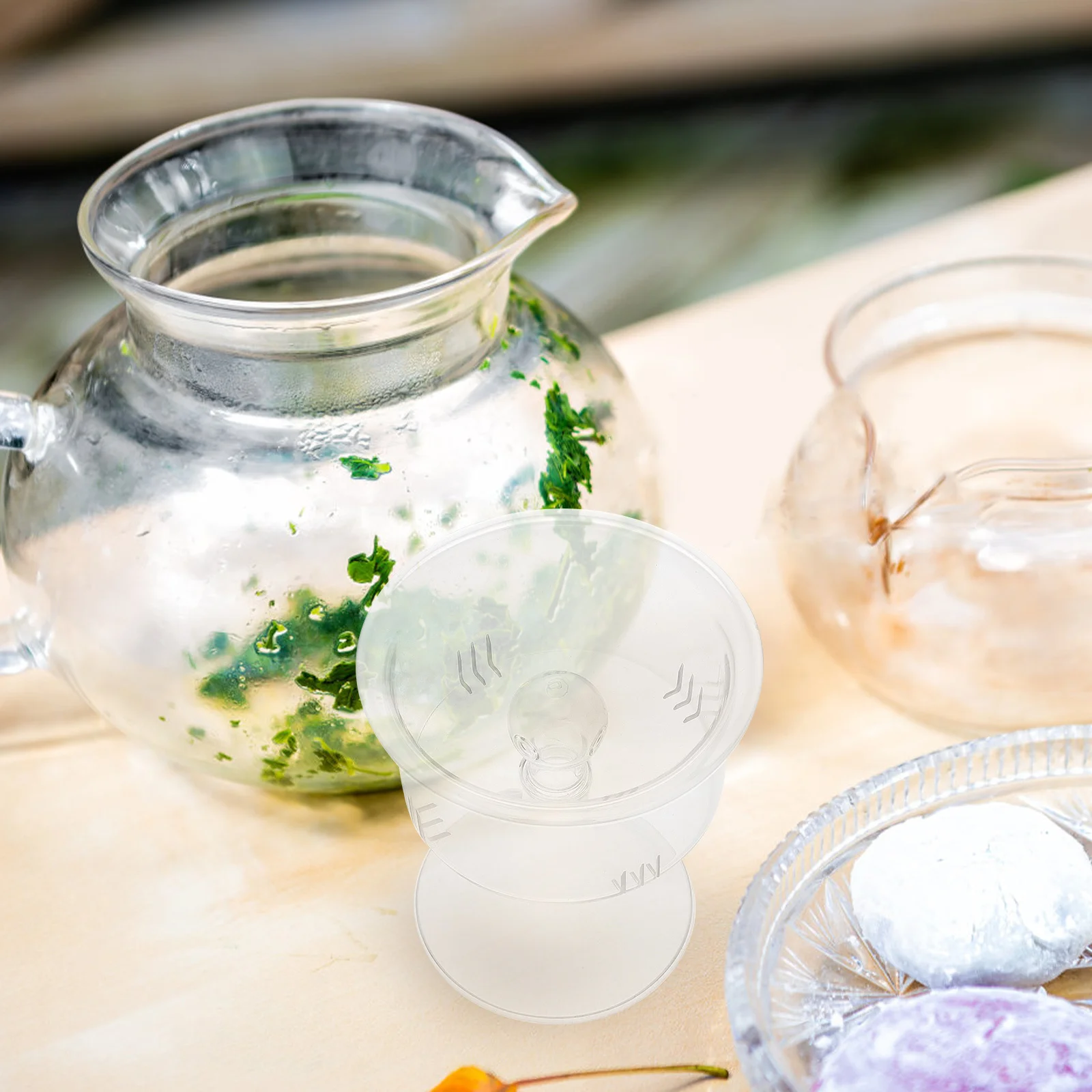 

Glass Steaming Teapot Liner Replacement Loose Tea Leaves Infuser Filter for Home Tea Accessories Glass Teapot Strainer