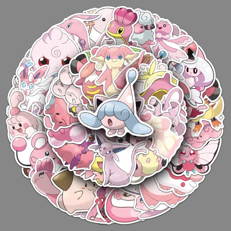 50pcs BTS Cute Cartoon Creative Decor Stickers for Skateboard, Laptop and Water Bottle