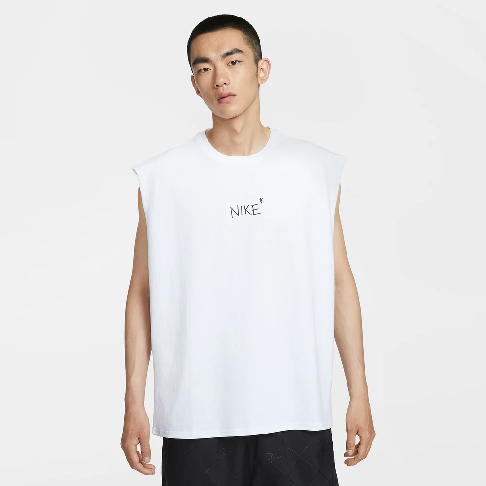 نايك 2025 الرجال AS M NSW GFX SLVLS TOP GCEL عادية تانك تي شيرت كامل IH9266-100