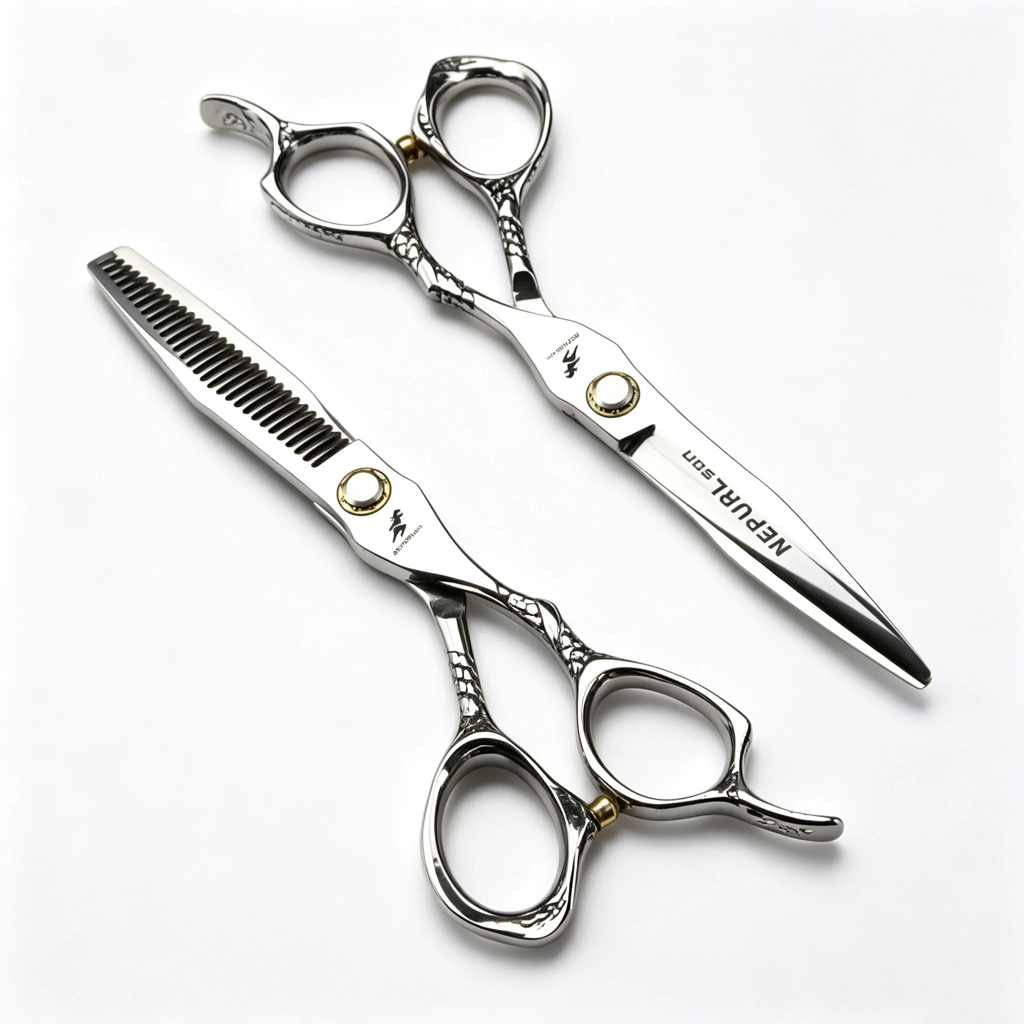 6.0inch JP440C small dragon handle bearing screws hair shears sharp durable right hand  ideal for salons or household