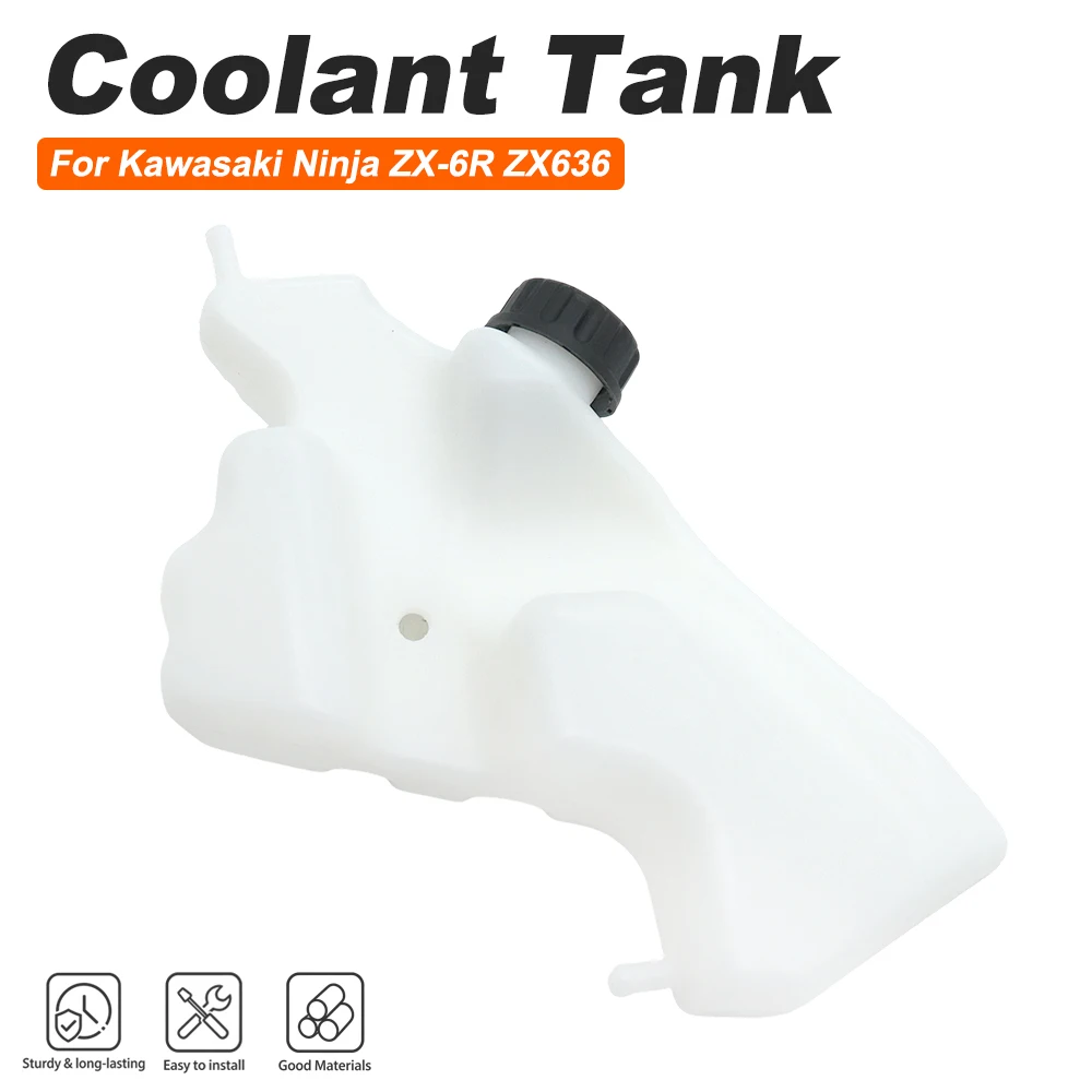 For Kawasaki Ninja ZX6R ZX636 ZX-6R ZX 6R 2013-2019 2014 2015 2016 Coolant Cooler Overflow Reservoir Radiator Water Reserve Tank