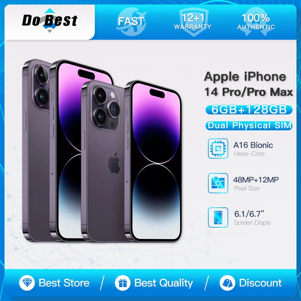 Apple iPhone 14 Pro/Pro Max 5G Mobile Phone 6.1