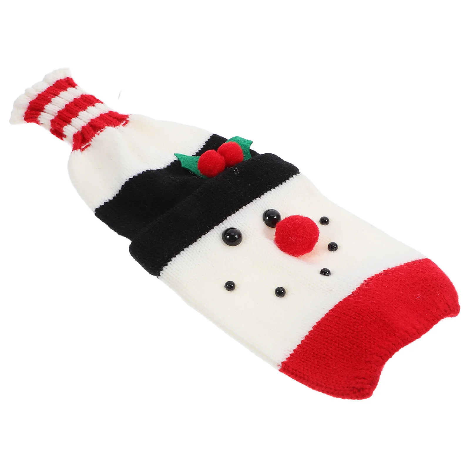 

Handcrafted Christmas Bottle Cover Knitted Wine Sleeve for Festive Occasions Xmas Party Decor Wine Bottle Cover