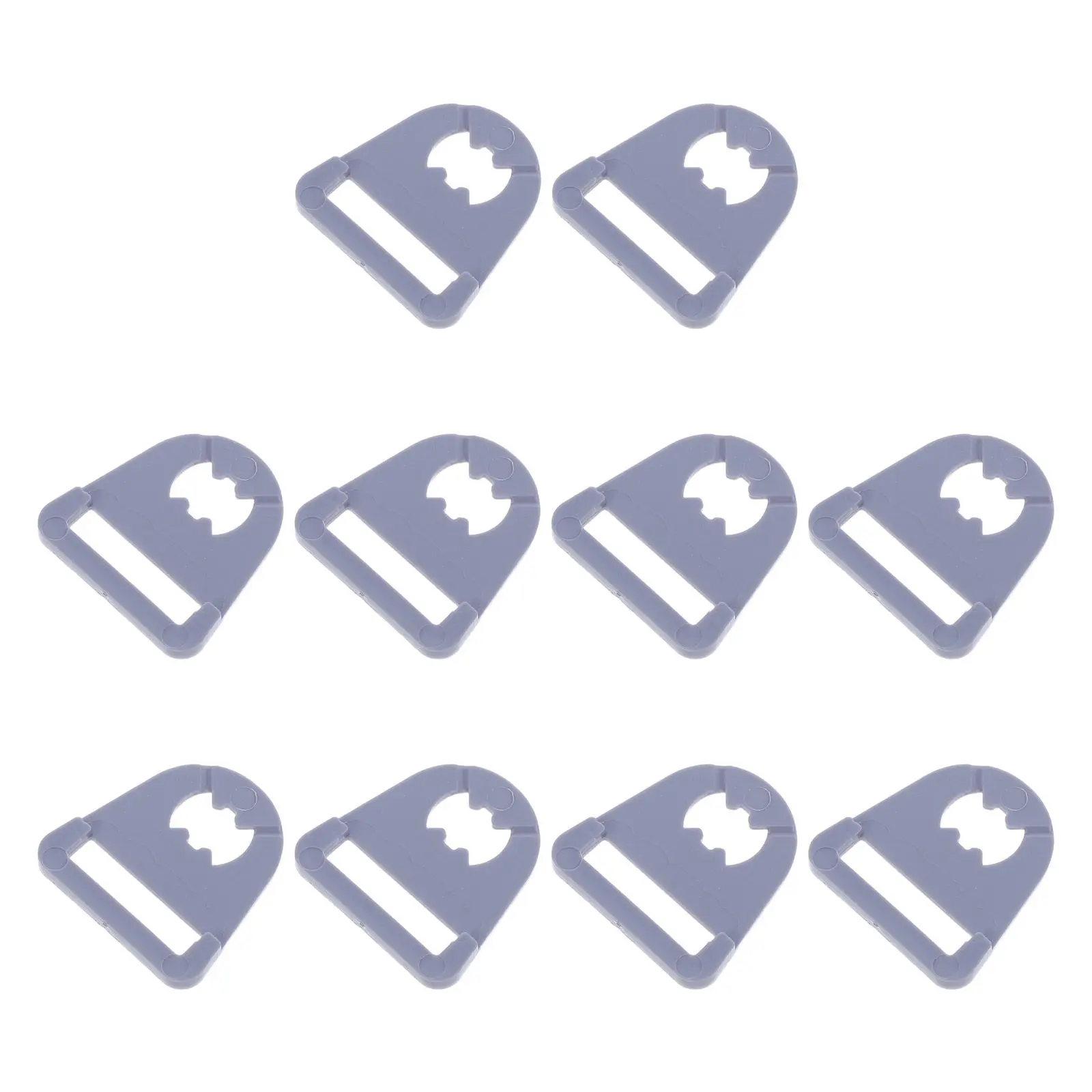 10Pcs Safety Liner Buckle Hard Hat Replacement Clip Triangle Strap Divider Adapter Construction Strap Locking