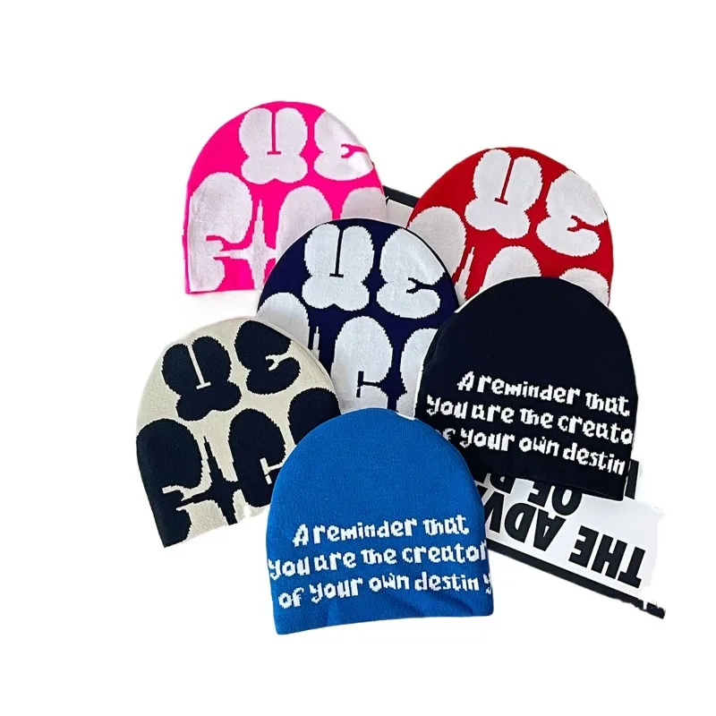 

Мужские и женские пуловеры, уличные морозостойкие вязаные шапки, шапки-бини без полей, шерстяные шапки в маске, повседневные теплые и удобные