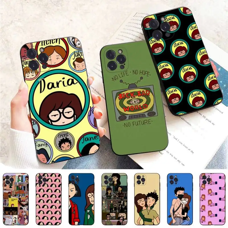 Anime D-Daria Phone Case For iPhone 6 7 8 Plus 11 12 13 14 Pro SE 2020 MAX Mini X XS XR Back Funda Cover