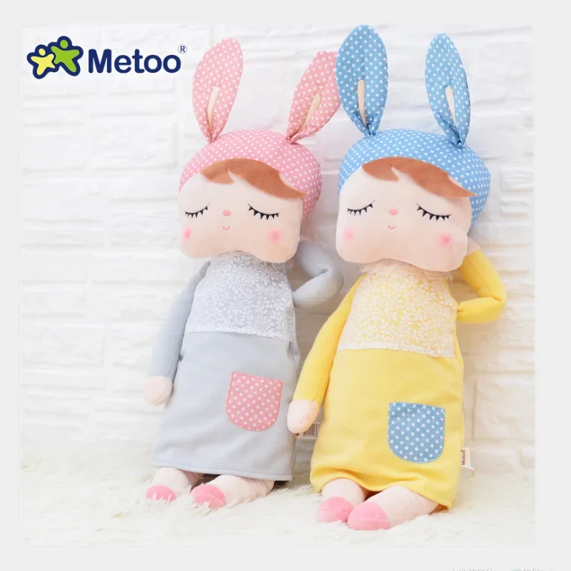 Metoo Doll Plush Toys For Girls Baby Kawaii Mother and Kid Style 2 Piece Angela For Children Christmas Birthday Gift