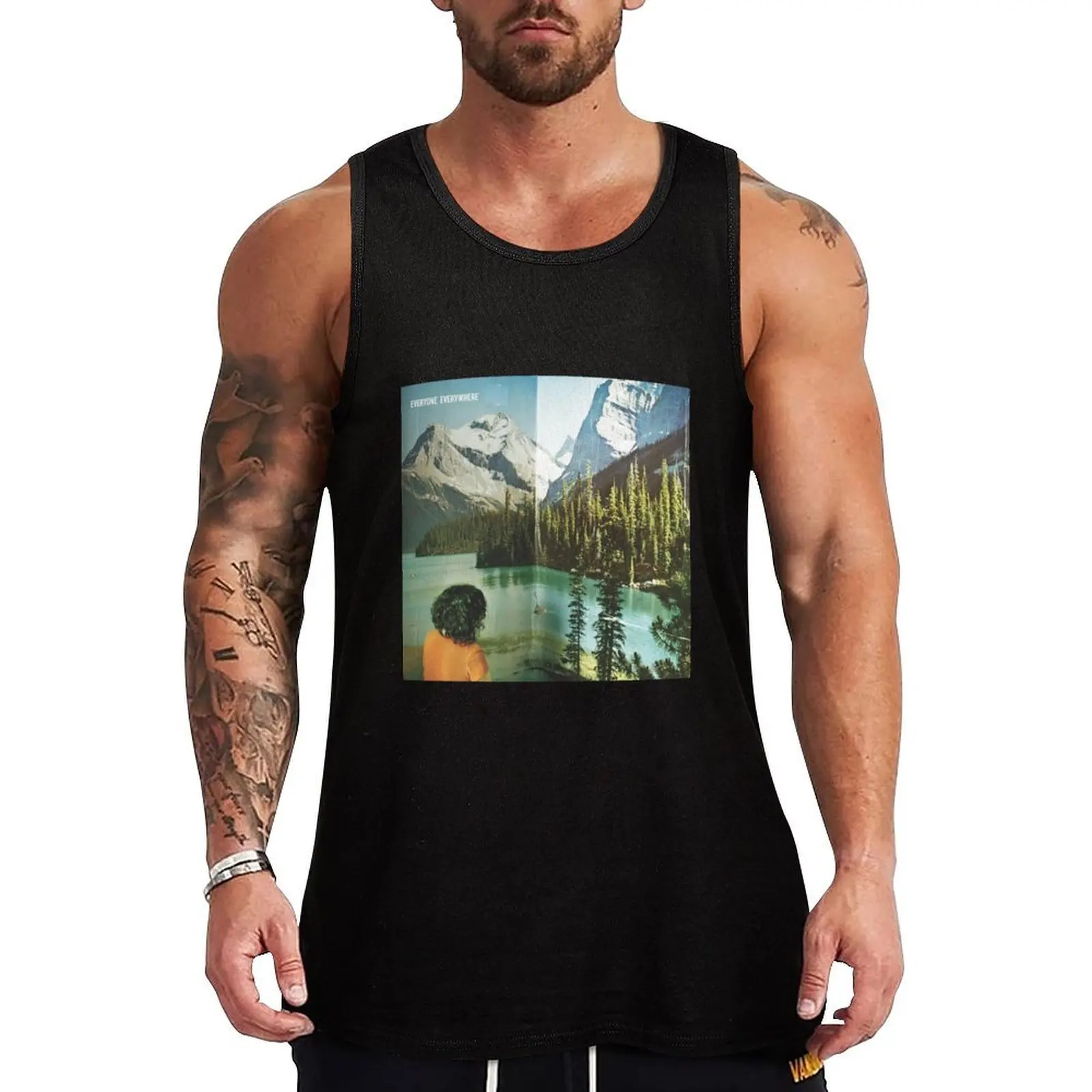 

Everyone Everywhere (Self-Titled, 2012) Tank Top Quick Dry Running Tank Top Sleeveless Sports Shirt