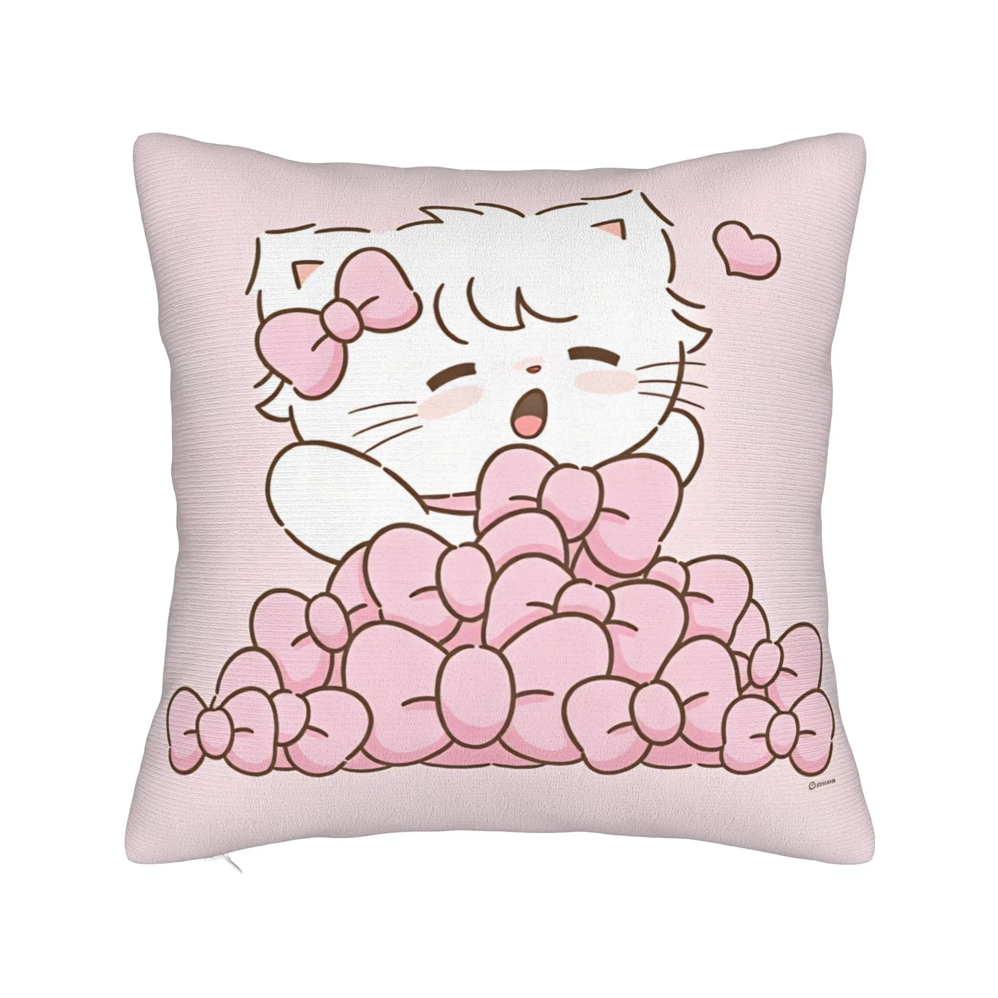 Mikkos Mousses Pillow Cover  Comfy Cushion Cover Vintage Pillow Case For Sofa Home Decoration