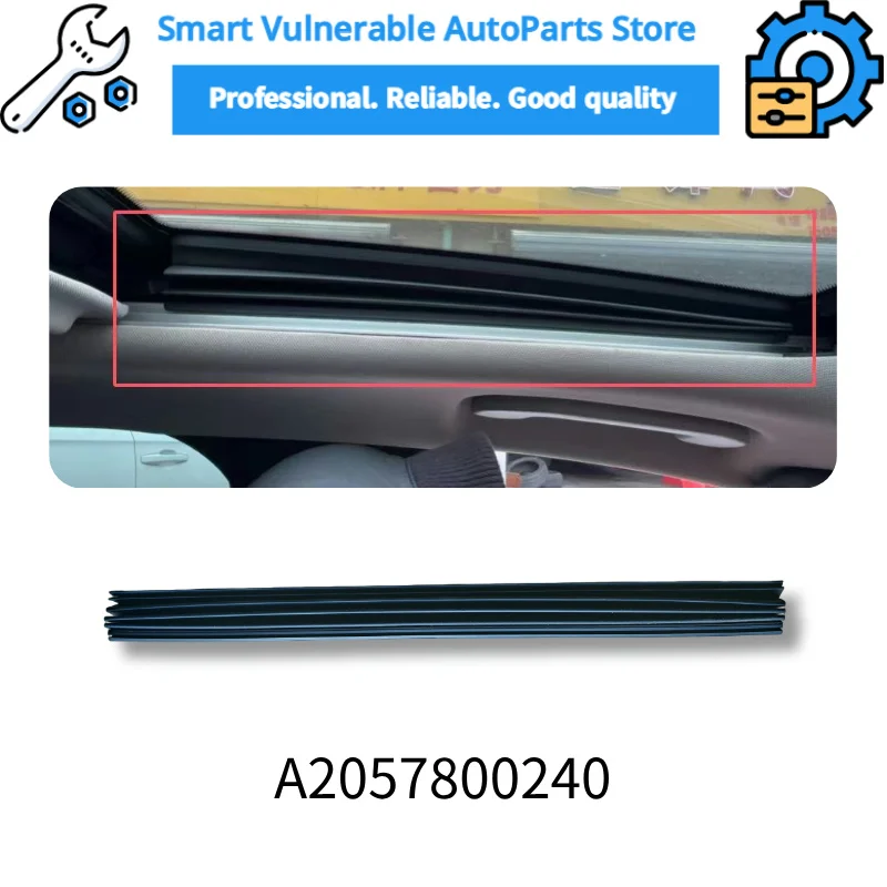 

SVA076 Fit For Mercedes Benz C W205 W206 E W213 GLC W253 Tilting sunroof decorative corrugated pipe sealing strip