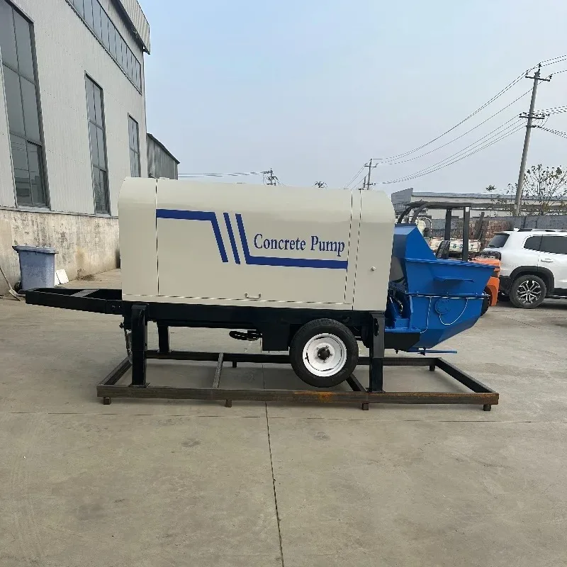 Concrete Pump Truck Machine Trailer Conveying Pouring Pump Concrete Pump