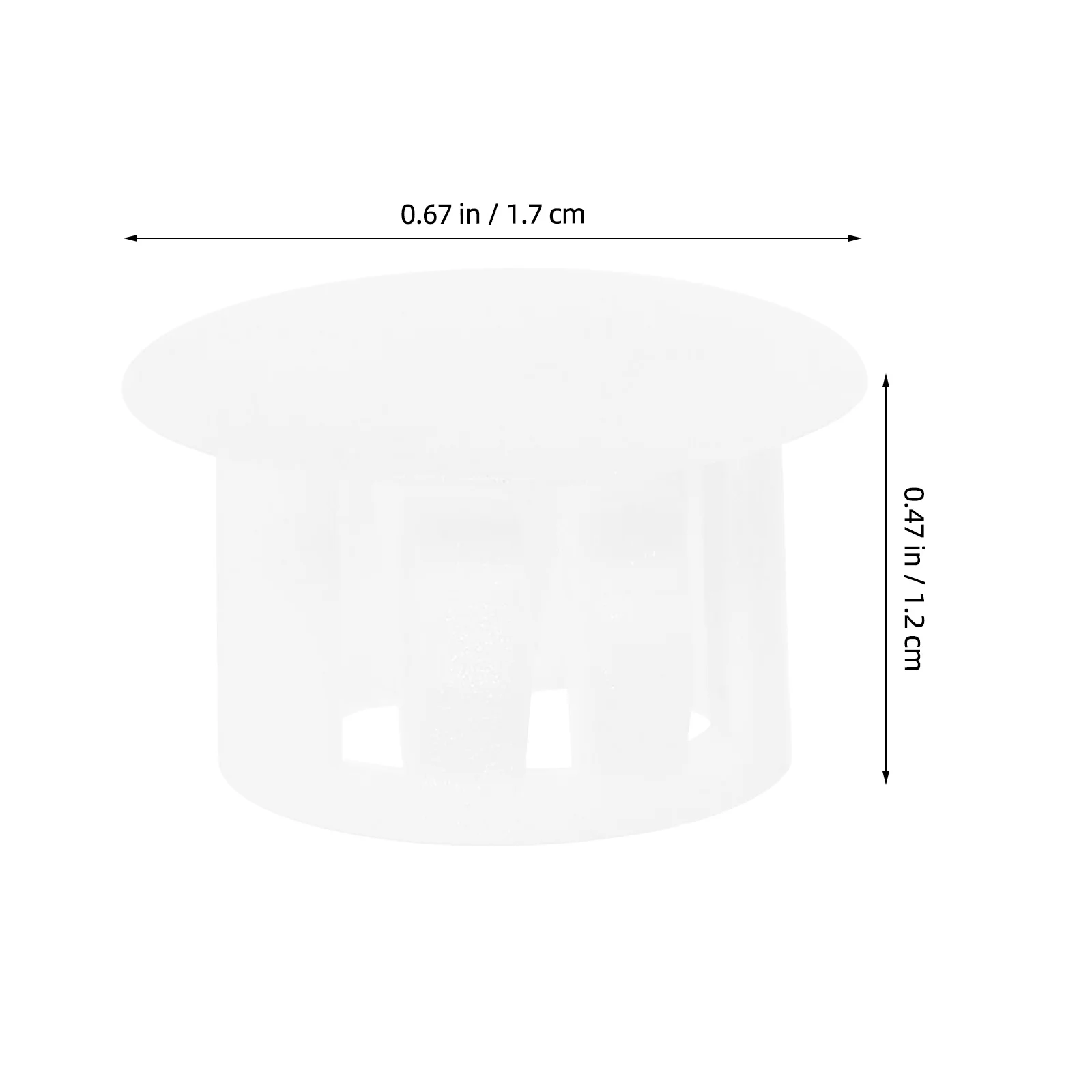 100 قطعة من البلاستيك الأبيض ثقب المسمار المقابس أغطية مستديرة لخزانة باب الأثاث قبعات نهاية بلاستيكية مزخرفة قبعات المسمار