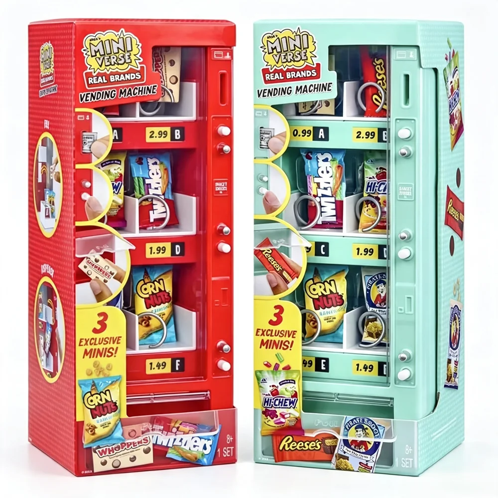 New MGAminiverse Mini Vending Machine, Mini Vendor Machine Diorama Dollhouse Decoration, Realistic Snack Toy 1pcs