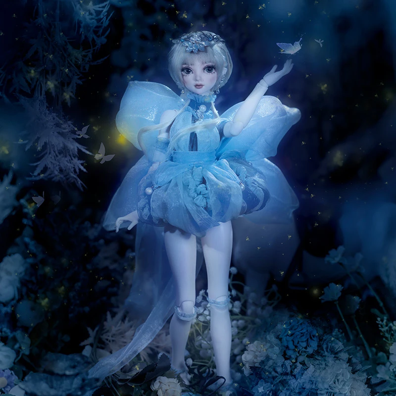 JOYBJD Fantasy Angel Kasa BJD Doll 1/4 Blue Firefly Forest Fairy Light of Hope MSD Resin Toys Gift for Girls