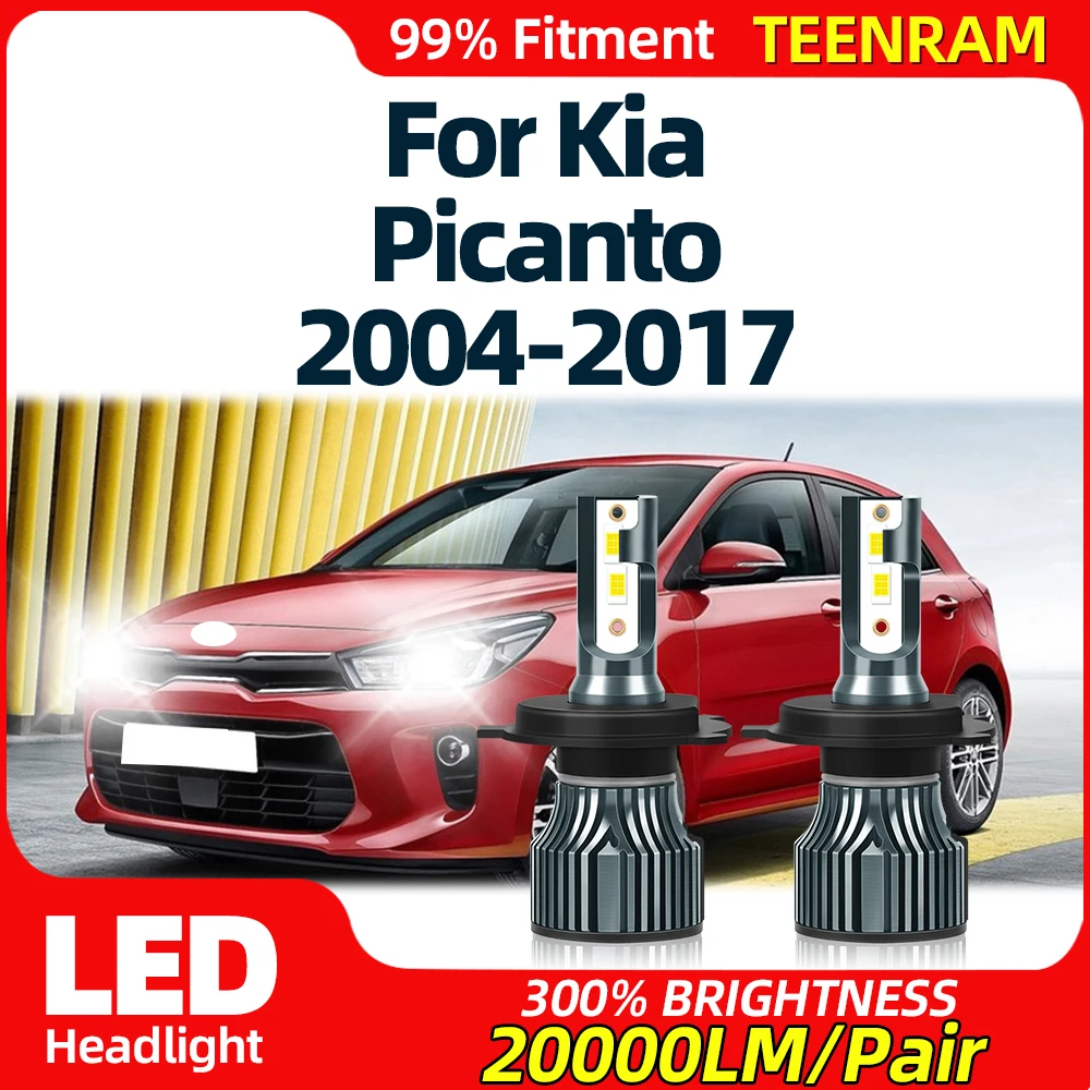 自動LEDヘッドライト電球,車のヘッドライト用,6000k,120w,20000lm,2004-2010, 2011, 2012, 2013, 2014, 2015, 2016, 2017