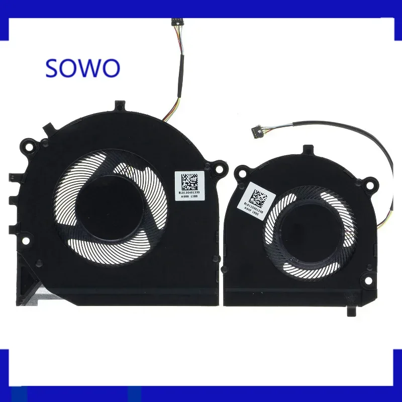 Replacement CPU & GPU Cooling Fan for Lenovo ThinkBook 13s-IWL 13s-IML Series DFS5K123043630 FLDU DFS150305140T FL03 DC 5V