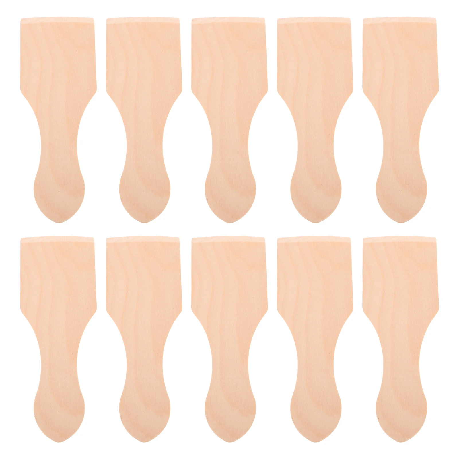 10 قطع من إكسسوارات الطبخ للأطفال، مجموعة ملعقة خشبية صغيرة للعب التظاهري وأنشطة المطبخ، أداة تيرنر آمنة للأطفال #3