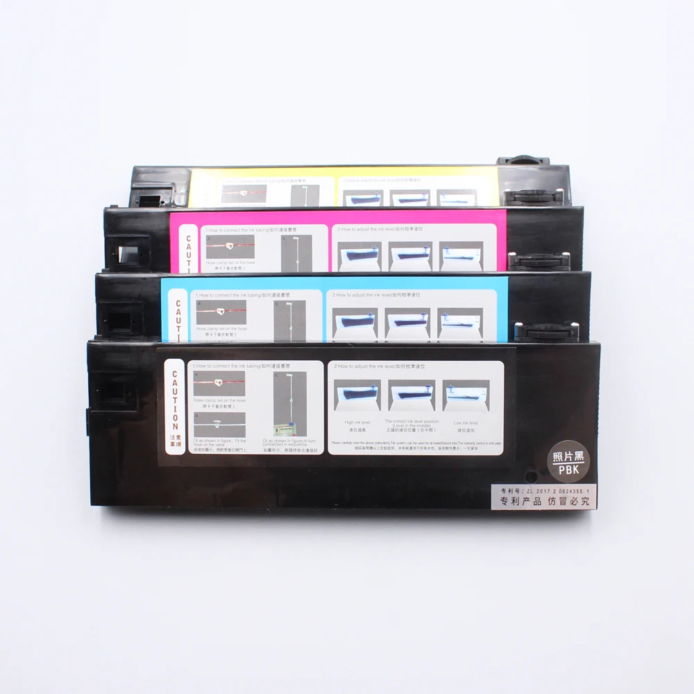 4 Colors/Lot 220ml Empty UV Ink Cartridge for Roland/Mimaki/Mutoh and other printer bulk Continuous ink supply system