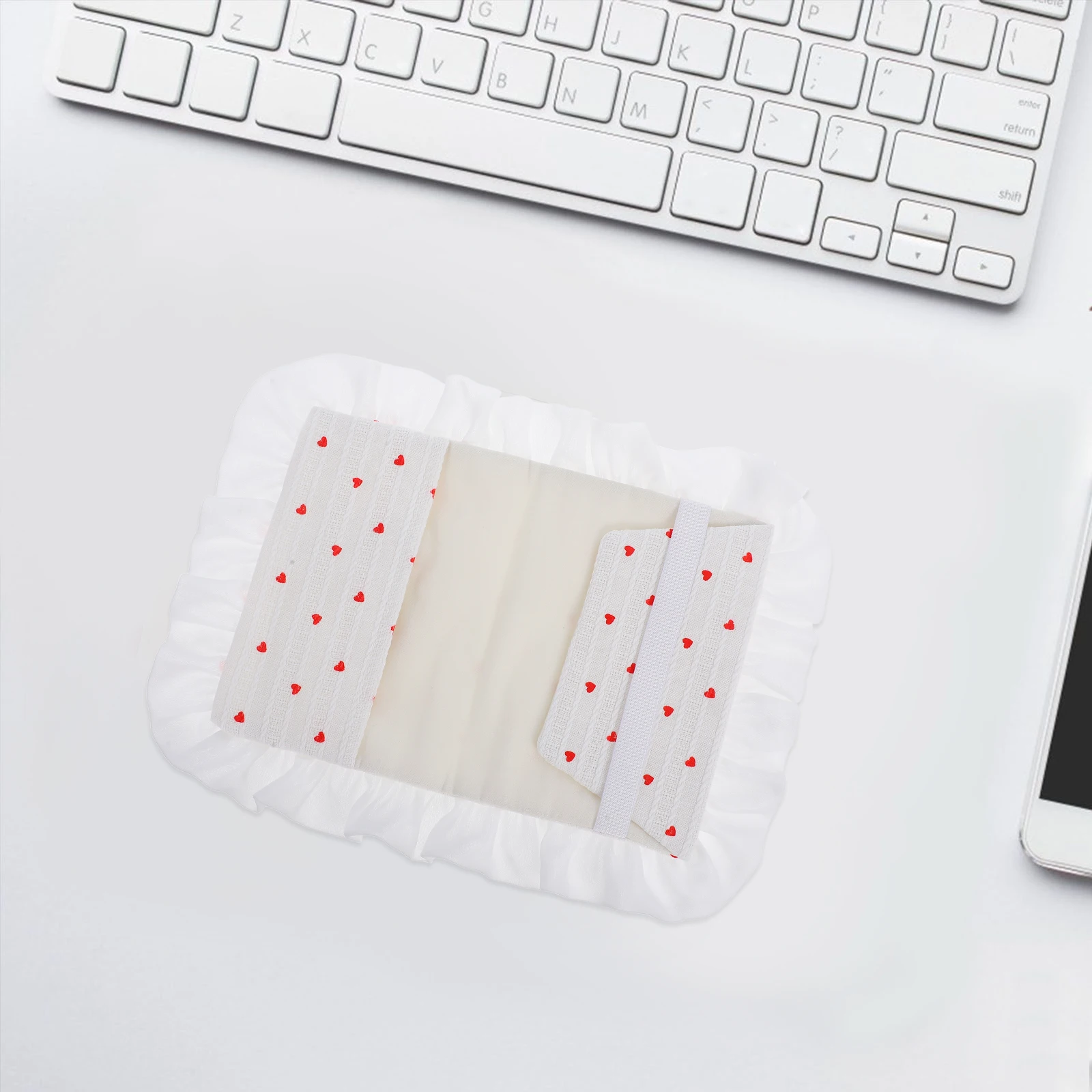 Butterfly Knot Book Cover Fabric Reusable Adjustable For Notebook Journal Planner Heart Pattern Women Book Lover Sleeve