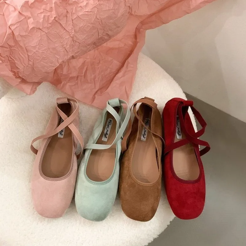 

New Style Fashion Spring Summer Flats Ballet Shoes Women's Shoes Retro Mary Jane Shoes Women's Luxury Ballet Flats Zapatos Mujer