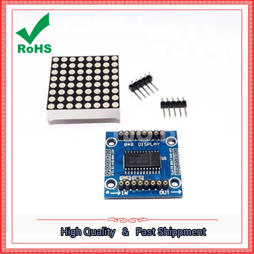 MAX7219 Матричный модуль MCU Control Drive Светодиодный модуль Плата модуля дисплея