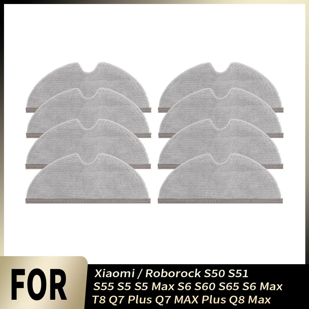 Vollständig abdeckende, waschbare Tücher für Xiaomi Roborock S50 S51 S55 S5 S5 Max S6 S60 S65 S6 Max T8 Q7 Plus Q7 MAX Plus Q8 Max