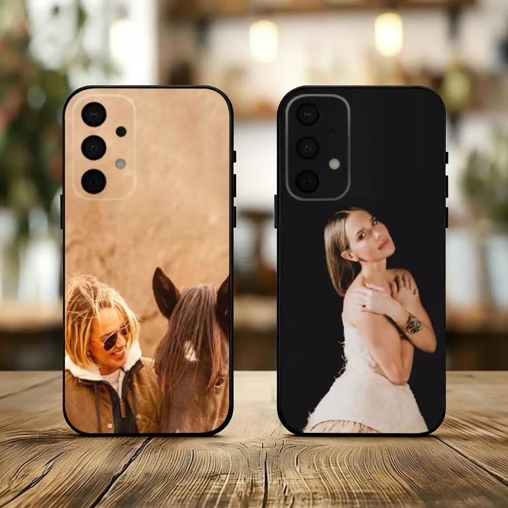 

Actress A-Arielle K-Kebbel phone Case For Samsung Galaxy A73,A72,A71,A70,A53,A52,A51,Others Soft Black Shell