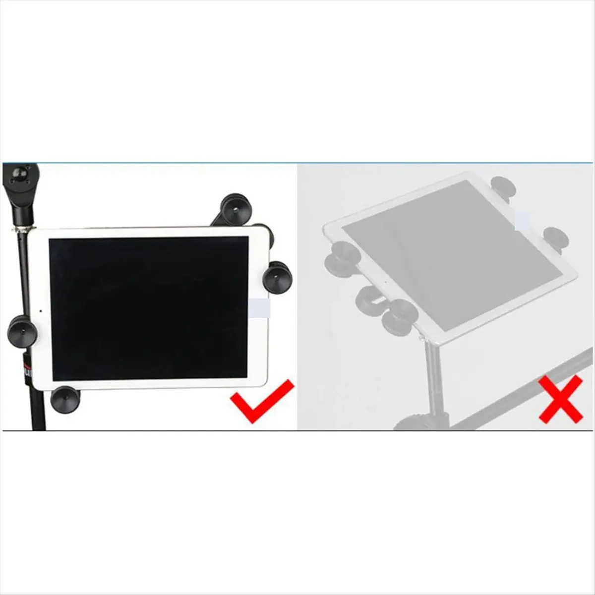 ~WHOLESALE PRICE 7-14 Inch Adjustable Tablet Holder Mount 360 Degree Swivel Clamp for Microphone Stand for Pro Air Mini