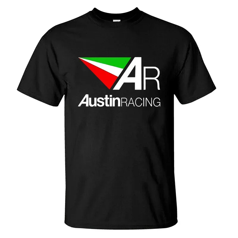 

2024 Hot Sale Summer 100% Cotton Black Austin Racing Performance Logo T Shirt Men Short Sleeves Cool Hip Hop Streetwear T-shirt