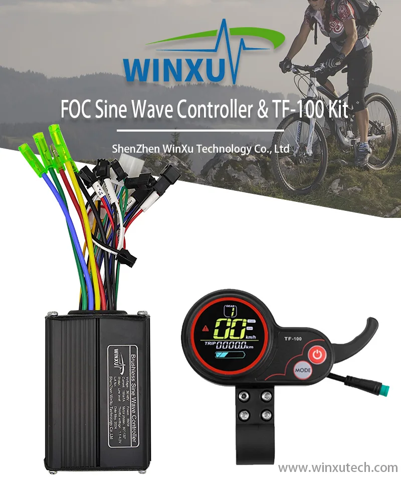 Controller Motore Bici Elettrica 48V-72V 1200W - Regolatore Sinusoidale Per Scooter E Ebike