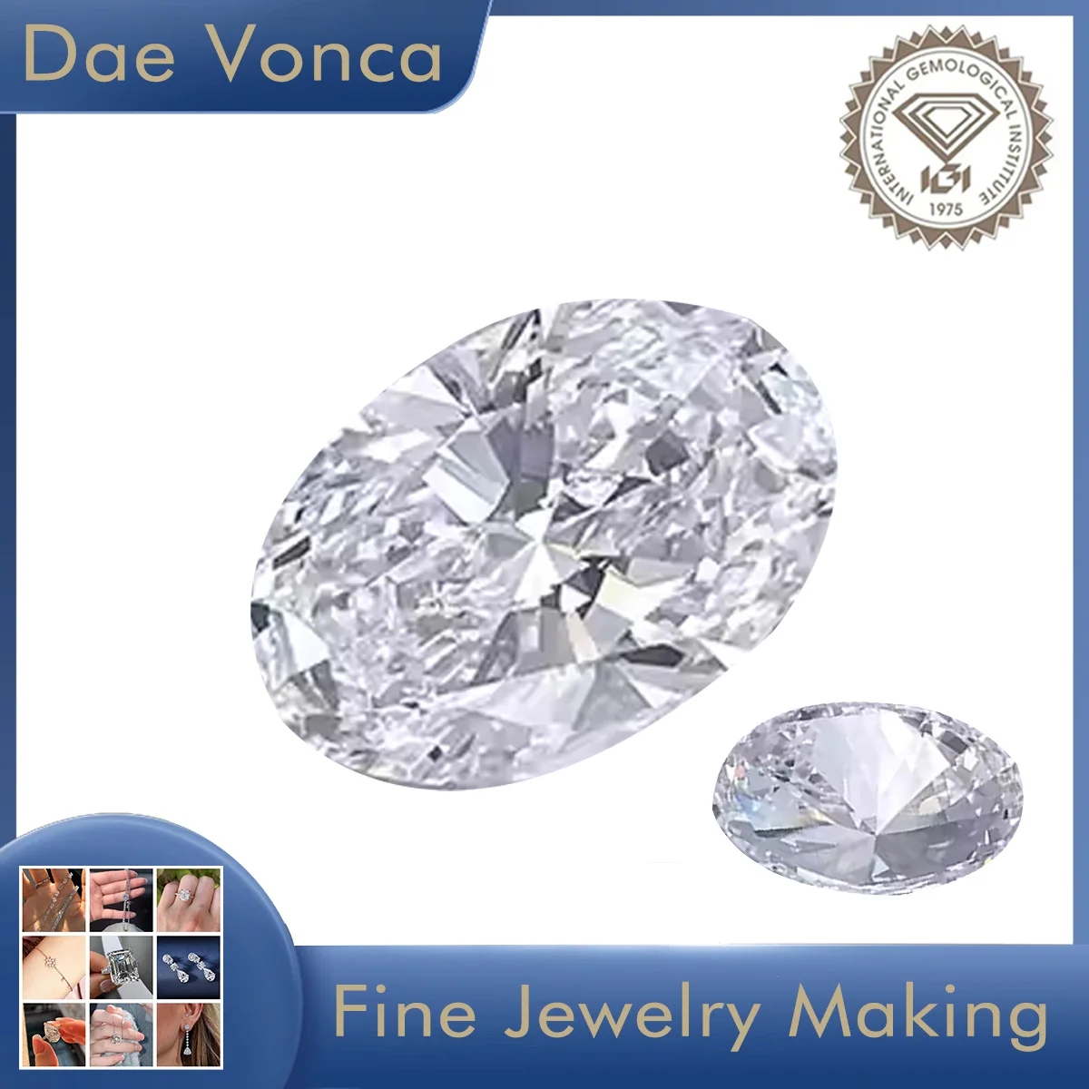 

Oval Cut 2.0-6.0ct Lab Grown Diamond IGI Certificate DE Lab Loose Diamonds CVD/HPHT For Custom Jewelry Making