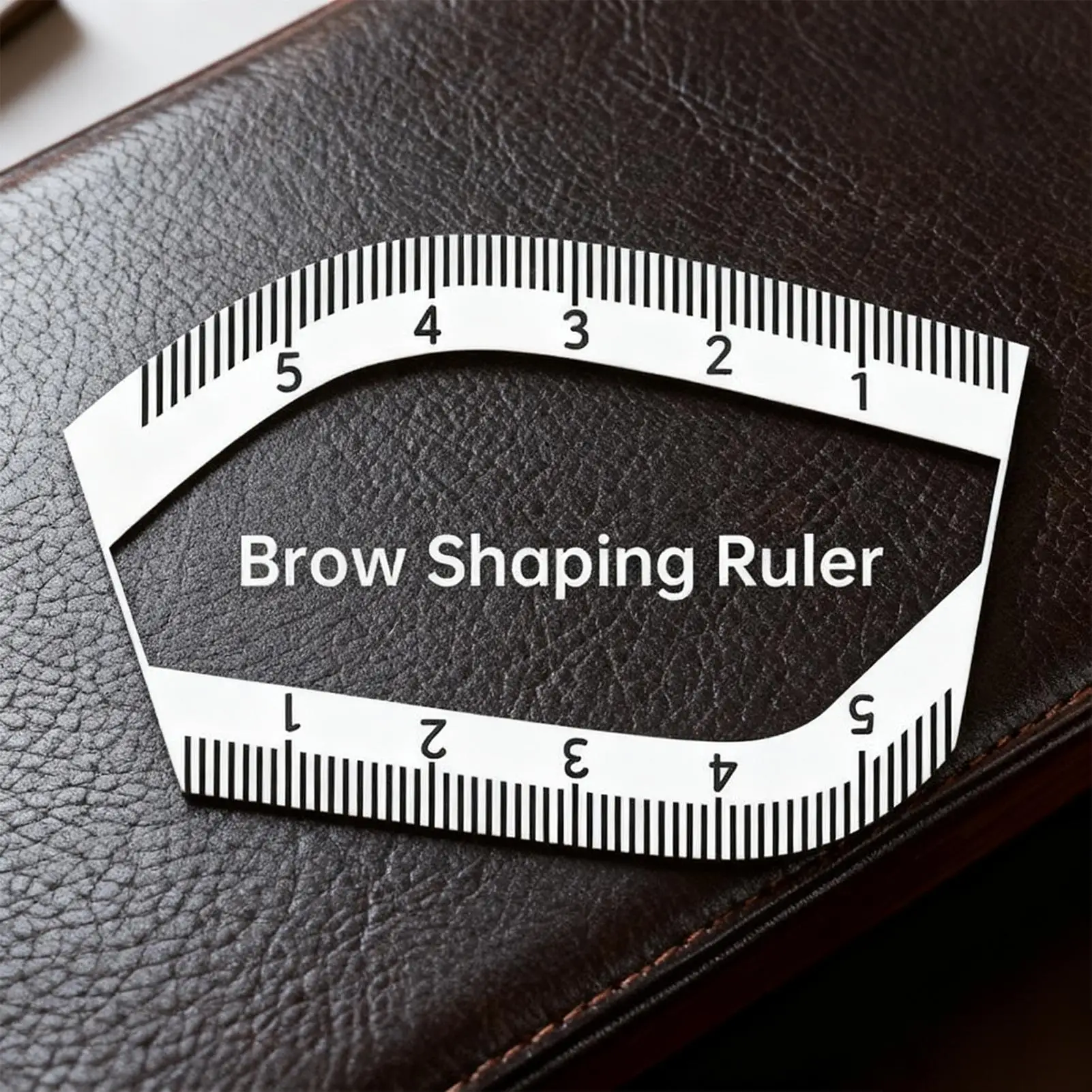 Strumento per la mappatura delle sopracciglia Misuratore portatile riutilizzabile per modellare le sopracciglia in acrilico per la misurazione della modellare le sopracciglia per il trucco da viaggio a casa