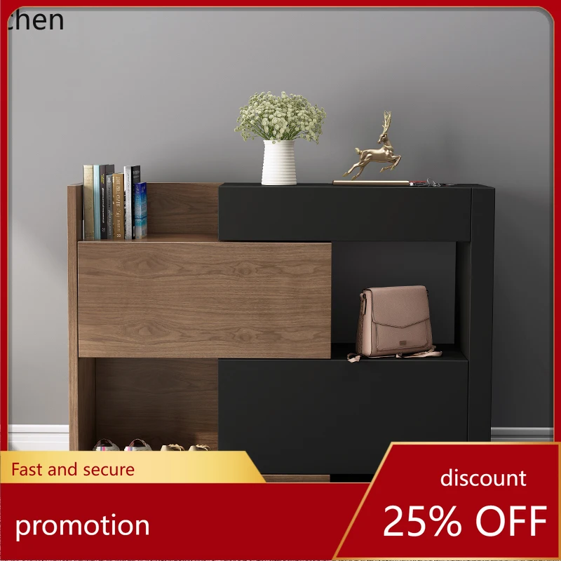 

CZ door shoe cabinet household simple entrance foyer cabinet ultra-thin multi-functional locker telescopic