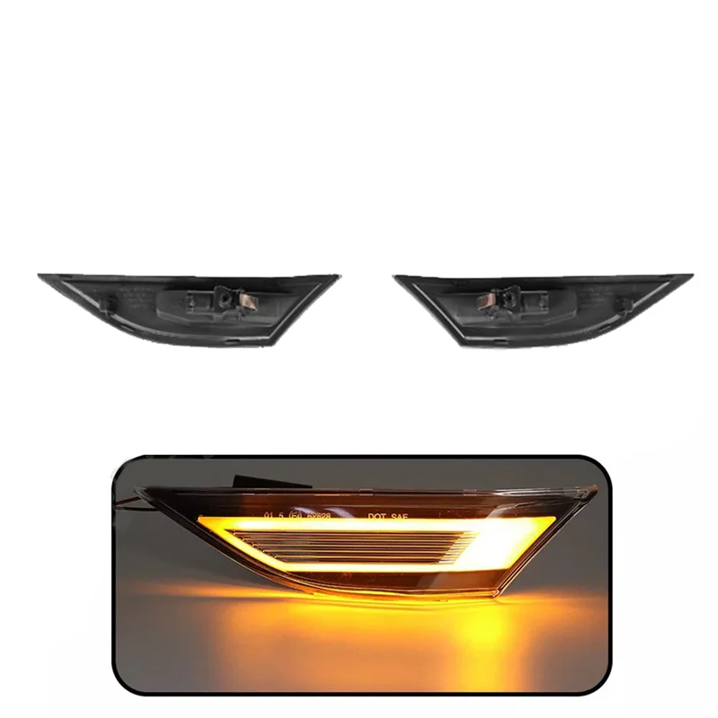 

1 пара янтарных светодиодных боковых габаритных фонарей для Porsche 991 Carrera Cayman Boxster 981, поворотный фонарь на крыло 99163125505 99163125506