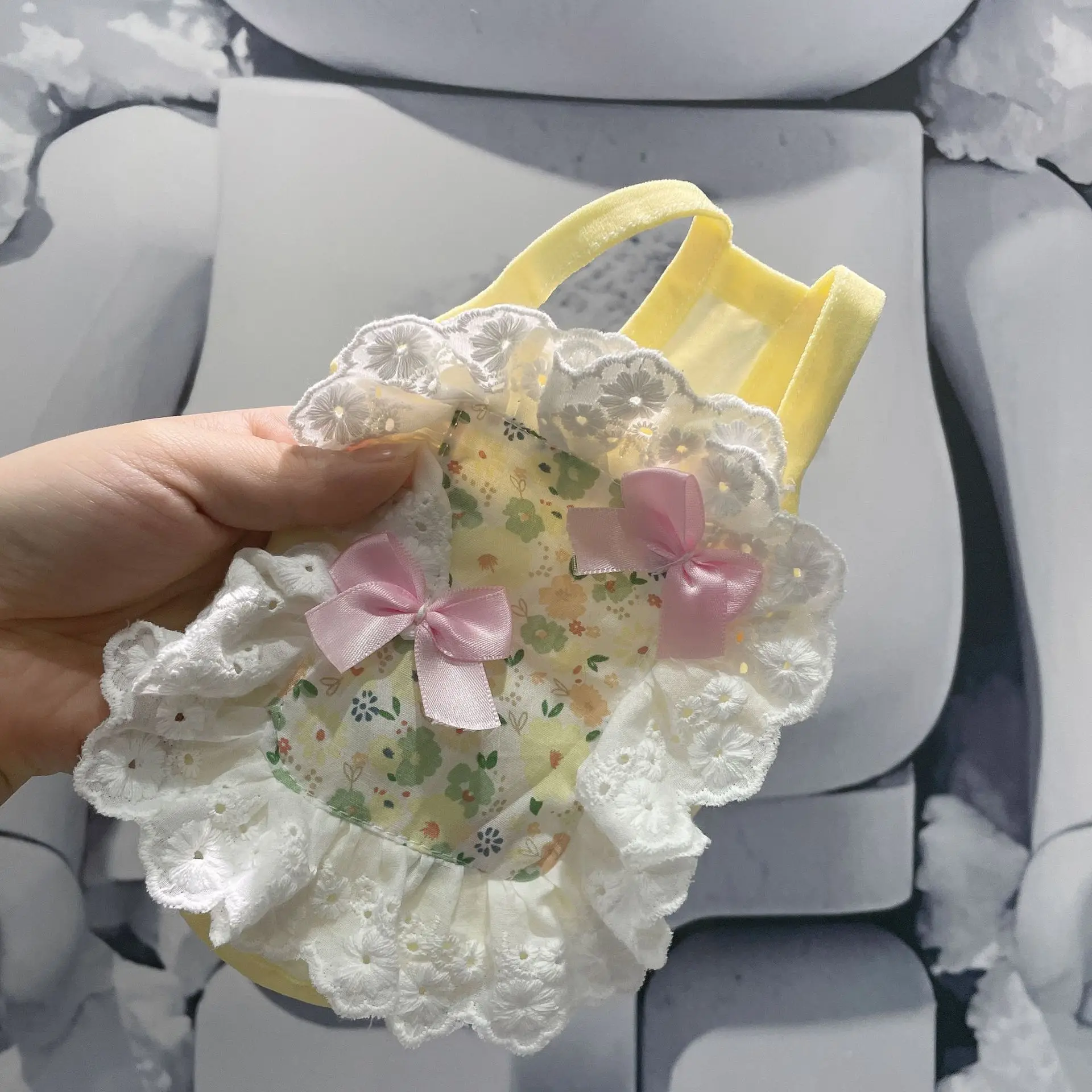 

Japanese Korean Thai Popular Maid Style Cotton Floral Small Pet Clothes Featuring Cute Dog Rabbit Puppy Dress