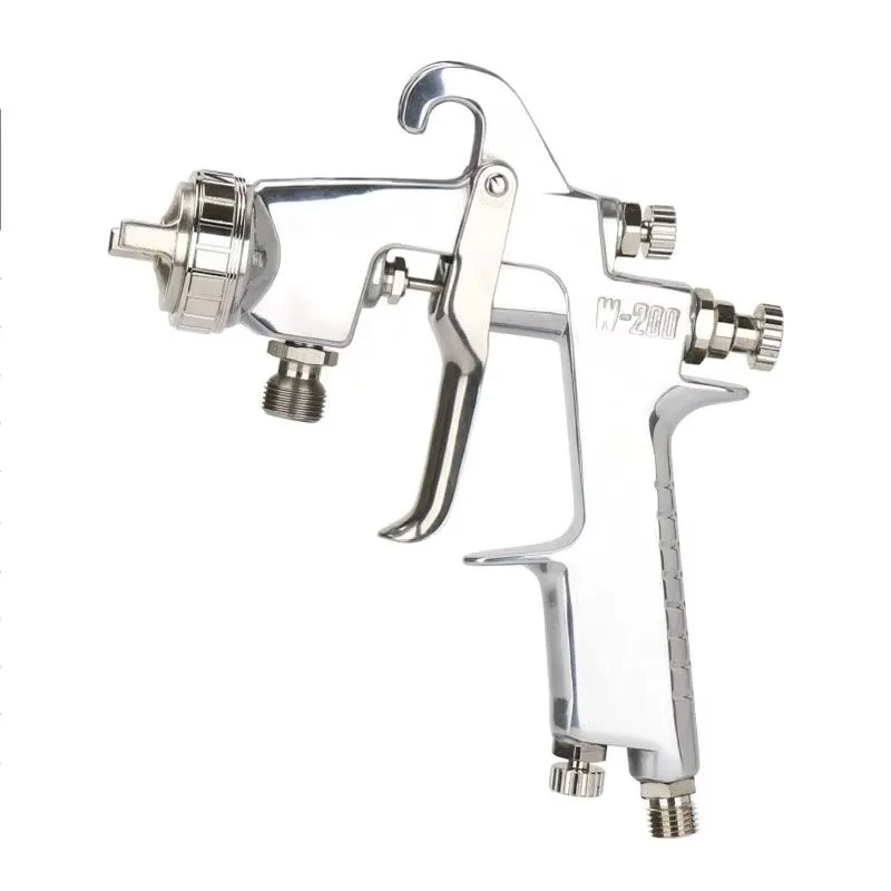 W200 Aluminium Alloy Air Spray Gun W-200 Sprayer Manual Pneumatic Tool 500ml/min Paint Output for Automotive