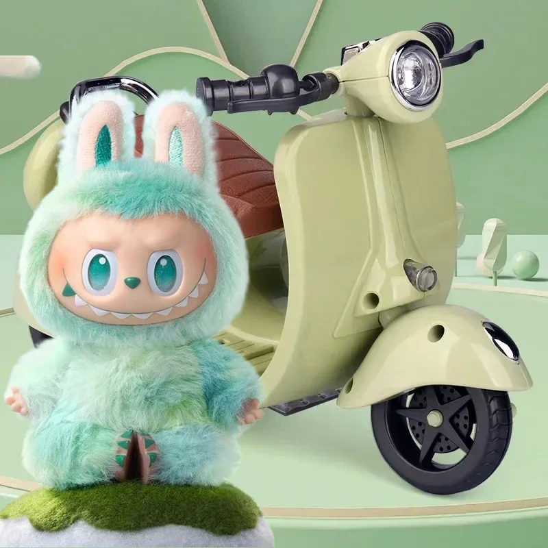 

Labubu Doll Mini Electric Motorcycle,labubu Doll Accessories, Fun Cute Doll Toys,With Lights and Music,DIY Kid Christmas Gift
