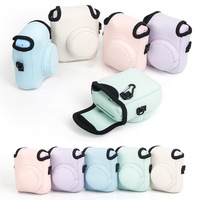 New For Fujifilm Instax Mini12/11 Camera Storage Soft Bag Outdoor Travel Anti-Collision Texture Solid Color Camera Bag
