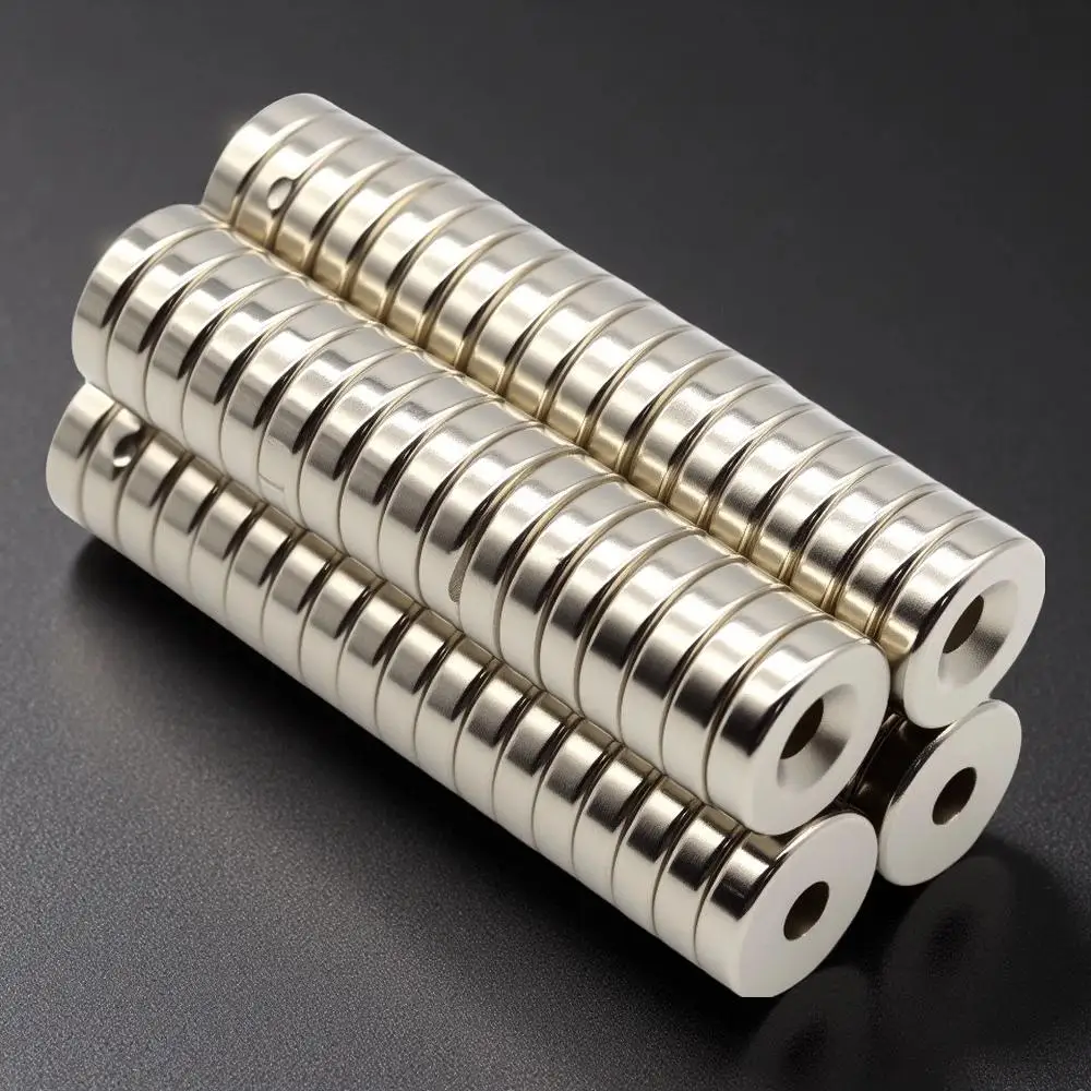 18x5-5 مللي متر مغناطيس قوي للغاية N35 مستدير مع ثقوب مغناطيسي ندفيب مغناطيس النيوديميوم قرص قوي imanes مغناطيس الثلاجة