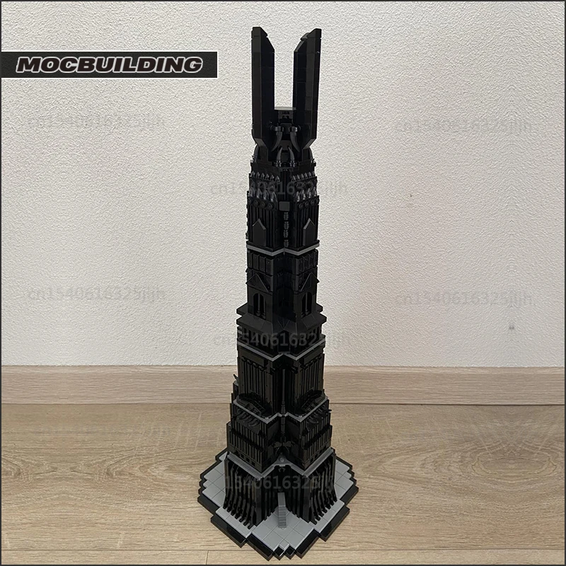 The Rings Movie Dark Tower Moc Building Blocks UCS Orthanc Model Technology Bricks DIY Assembly Sets Collection Toys Xmas Gift