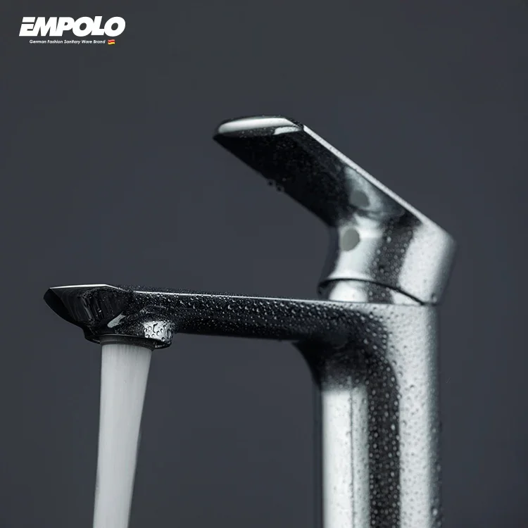 Factory supplier empolo bathroom basin faucet mixer deck mounted single handle brass vanity water tap vessel sink faucet