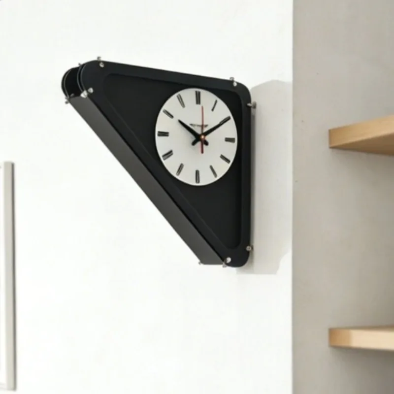 Simple Wall Clocks Unique Triangular Acrylic 90-degree Corner Transitions Wall Modern Creativity Living Room Home Decoration