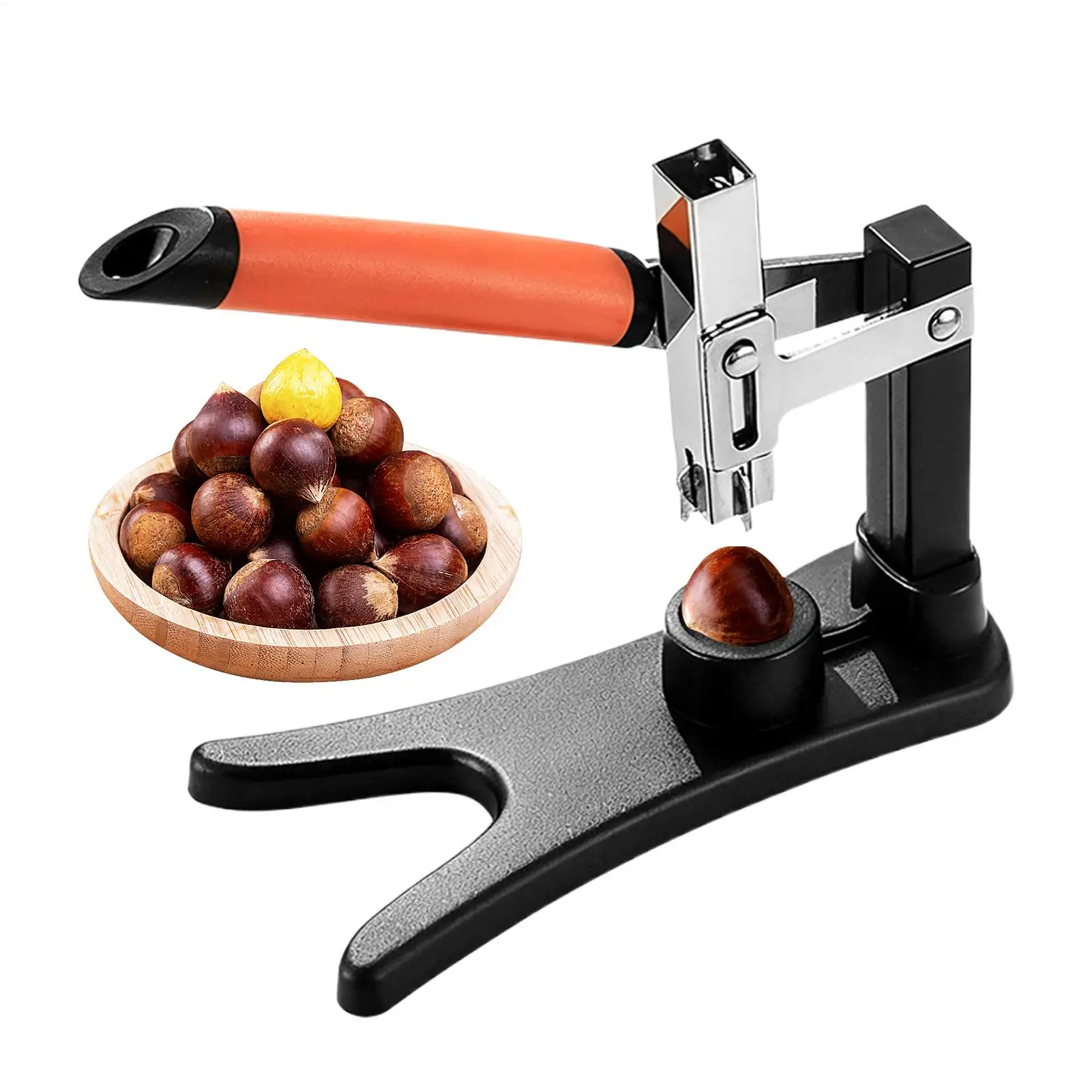 

Chestnut Cutter Non-Slip Handle Cracking Sheller Stainless Steel Nutcracker Sheller Kitchen Tools Cutter Quick Walnut Pliers
