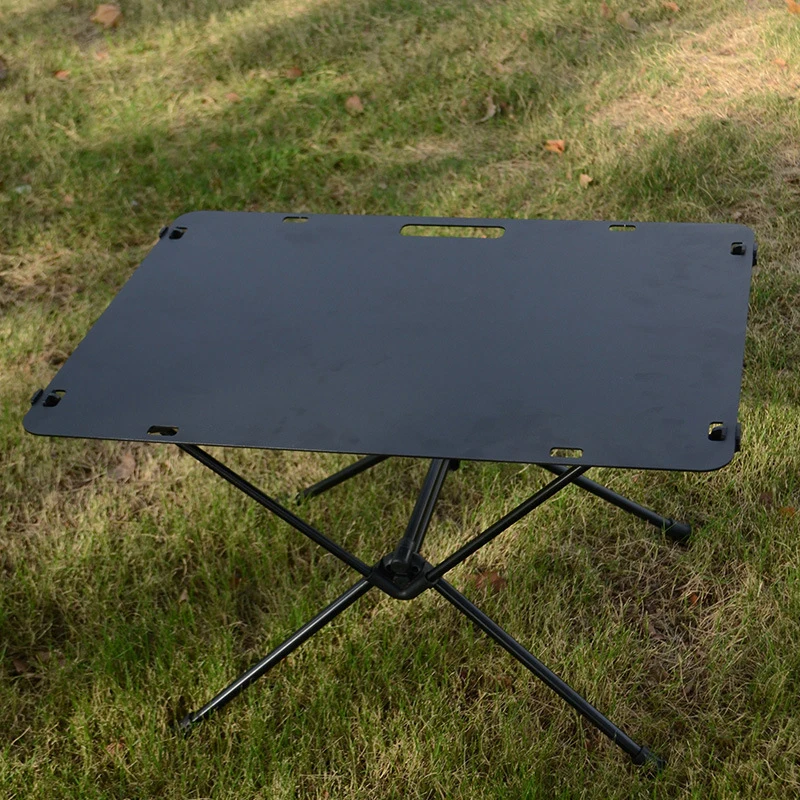 Camping Folding Table Aluminum Alloy Desktop Non-Slip Hanging Hole Durable Outdoor Glamping Picnic Fishing Coffee Tea Mini Table