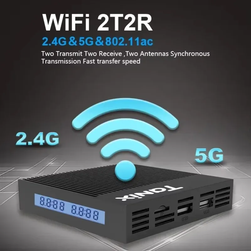 Tanix X4 Amlogic S905X4 Smart TV Box Android 11.0 4GB 32/64GB Smart Media Player AV1 2.4G&5G Dual WiFi Android 11.0 Set Top Box