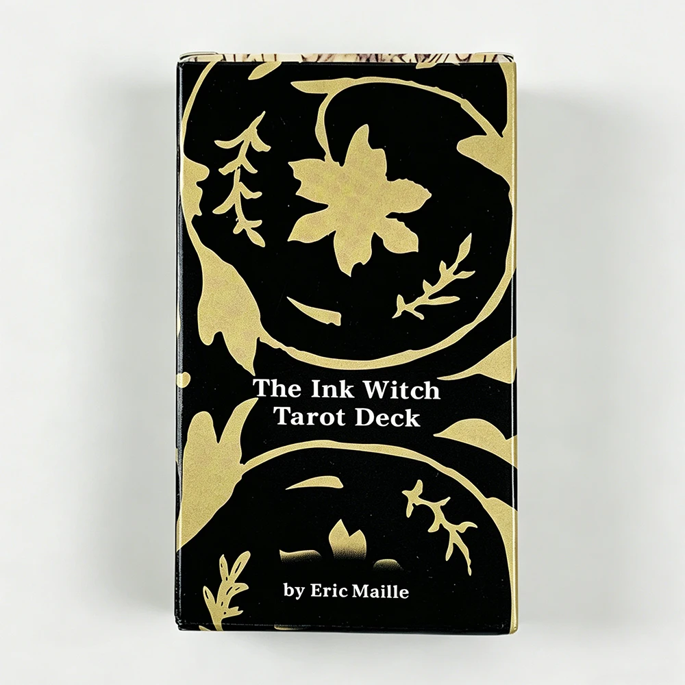 

The Ink Witch Tarot Deck English Visions Divination Edition Board Game For Beginners, Pocket Tarot Cards For Travel