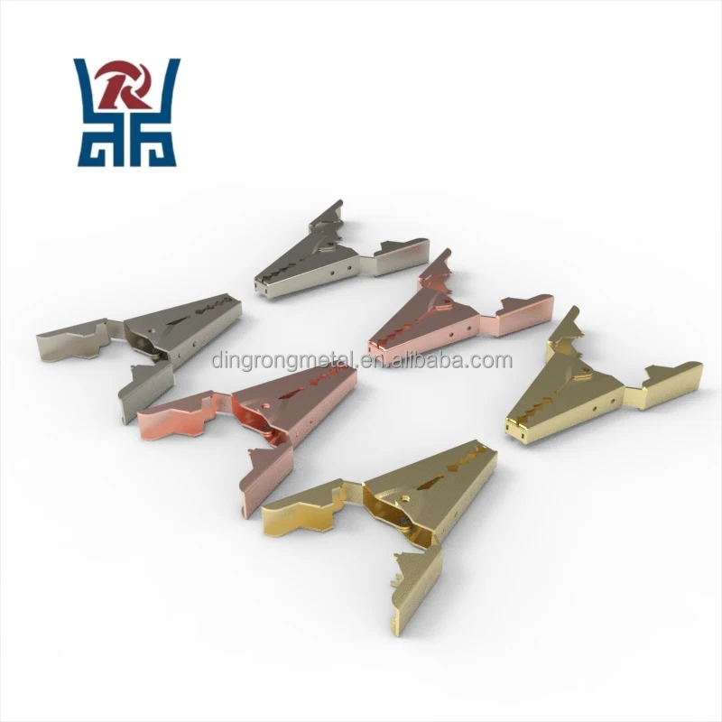 Professional Manufacturer Custom Alligator Clips Pure Copper Power Clip Battery Clamp Connector Cable Lead Clip
